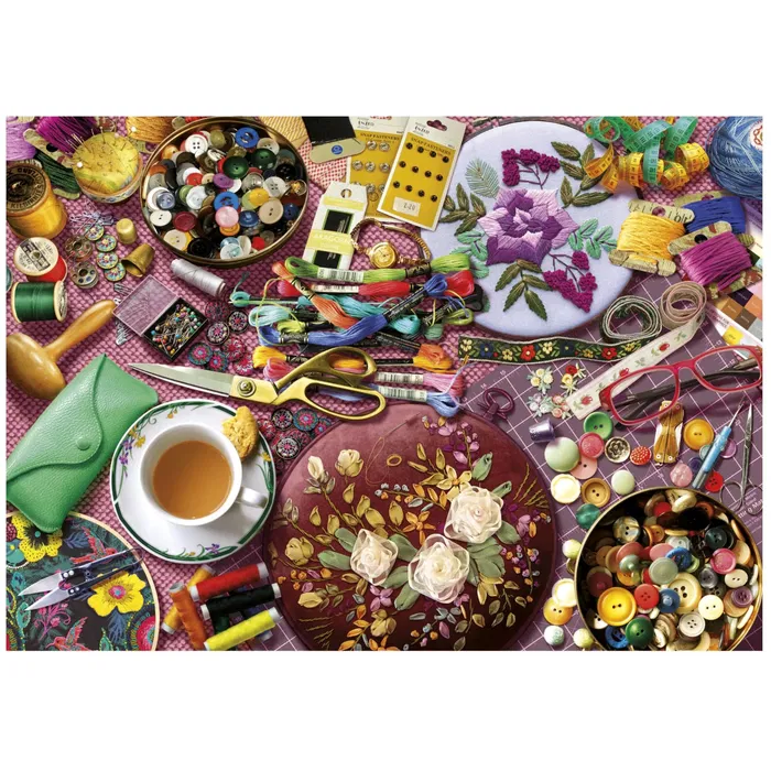 Educa Puzzle La Table de Couture 2000 pièces 96x68 cm pour adultes dès 15 ans