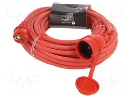 KEL Rallonge réseau H05RR-F 3G1,5mm2 20m rouge