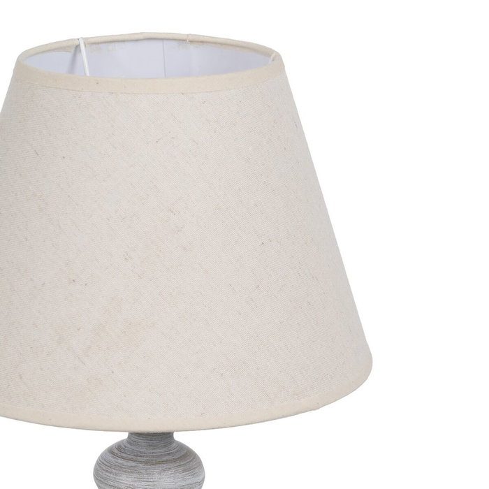 BigBuy Home Lampe de bureau Beige Gris 60 W BigBuy Home Lampe de bureau Beige Gris 60 W