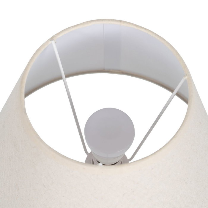 BigBuy Home Lampe de bureau Beige Gris 60 W BigBuy Home Lampe de bureau Beige Gris 60 W