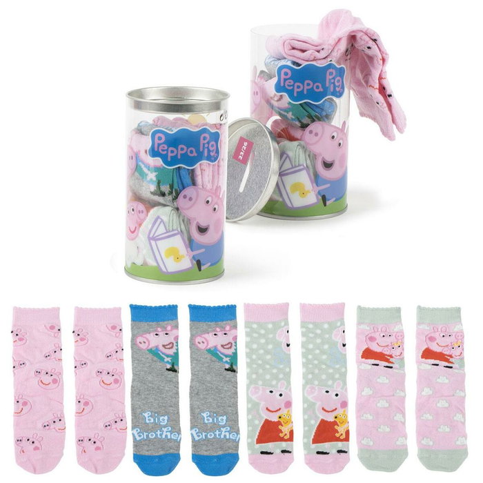 Pack de chaussettes Peppa Pig 4 Pièces S Pack de chaussettes Peppa Pig 4 Pièces S