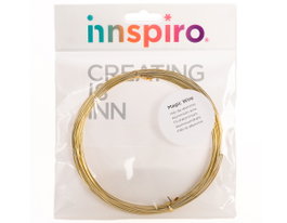 Innspiro Fil d'aluminium MÁGICO doré 2,0 mm, 5 m