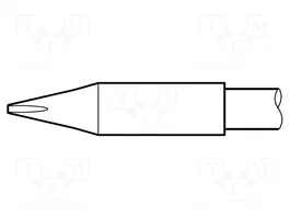JBC TOOLS Pointe tournevis 0,8x0,6mm longue durée