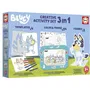 Educa - Set Créatif Décoration et Modelage Personnages Bluey - 3 Activités Dès 3 Ans - Peinture, Création 3D et Dessin