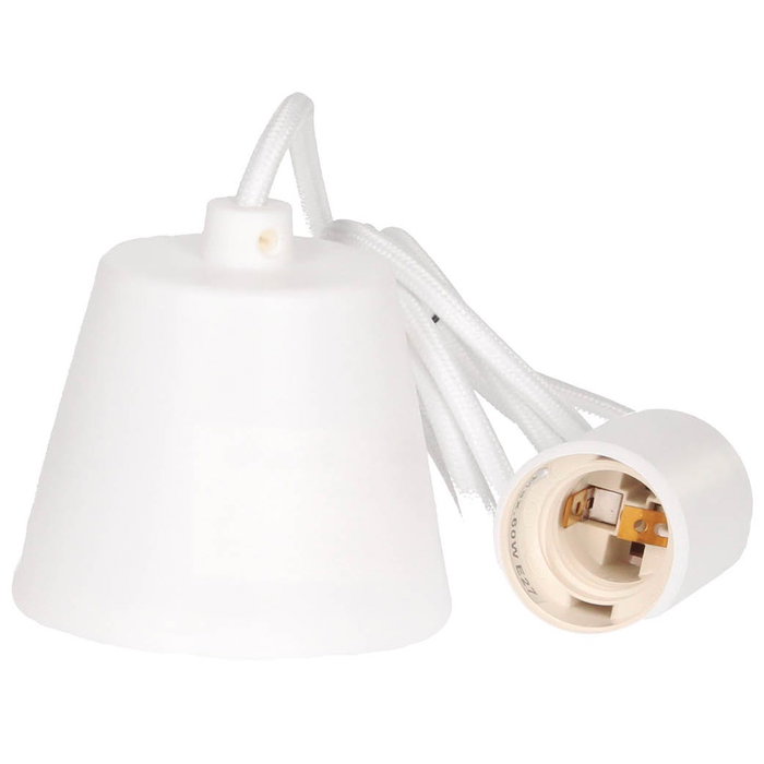 GSC Evolution Lámpara colgante silicona E27 1M Blanco