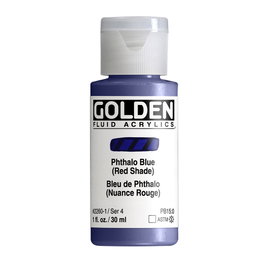 Golden Peinture Acrylique Fluide Azul Thalo Tono Rojo 30 ml