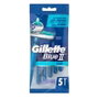 Gillette Blue II Plus Lames de rasoir jetables, 5 unités