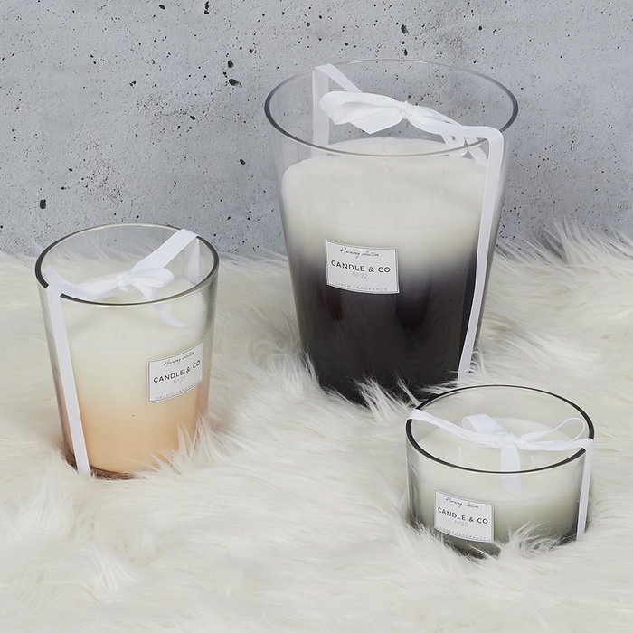 Home Deco Factory Bougie Parfumée Orchidée Blanche Beige
