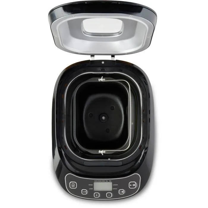 Livoo DOP218 Machine à pain - 550W, 12 programmes, cuve amovible aluminium, écran LCD, pour pains 700g/900g, 3 accessoires inclus Livoo DOP218 Machine à pain - 550W, 12 programmes, cuve amovible aluminium, écran LCD, pour pains 700g/900g, 3 accessoires inclus