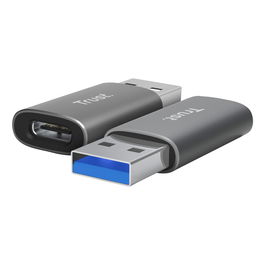 Adaptateur USB Trust 25573 Gris (2 Unités)