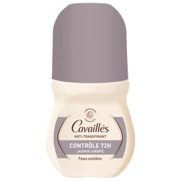 Roge Cavailles Déodorant roll-on Contrôle 72h Protection Jasmin Ambre 50 ml