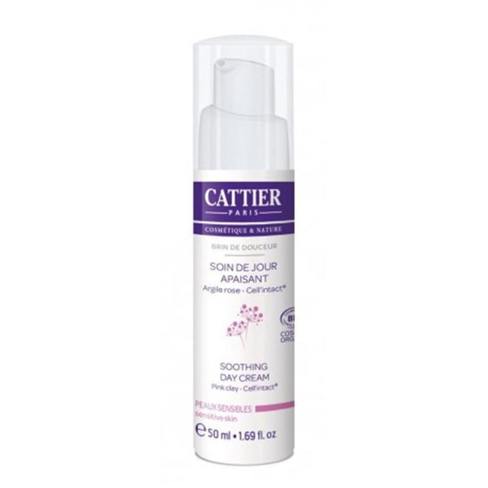 Cattier Crème de Jour Calmante Visage - Soin Hydratant Apaisant - 50 ml Cattier Crème de Jour Calmante Visage - Soin Hydratant Apaisant - 50 ml