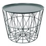 Home Deco Factory Mesa Auxiliar Metal Gris