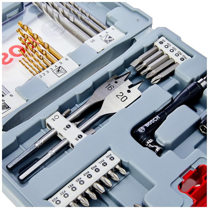 Bosch Coffret d'accessoires Premium 49 pcs pour perçage et vissage