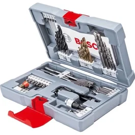 Bosch Coffret d'accessoires Premium 49 pièces pour perçage et vissage - Forets béton, métal, bois, embouts Quick-Change et butée de profondeur
