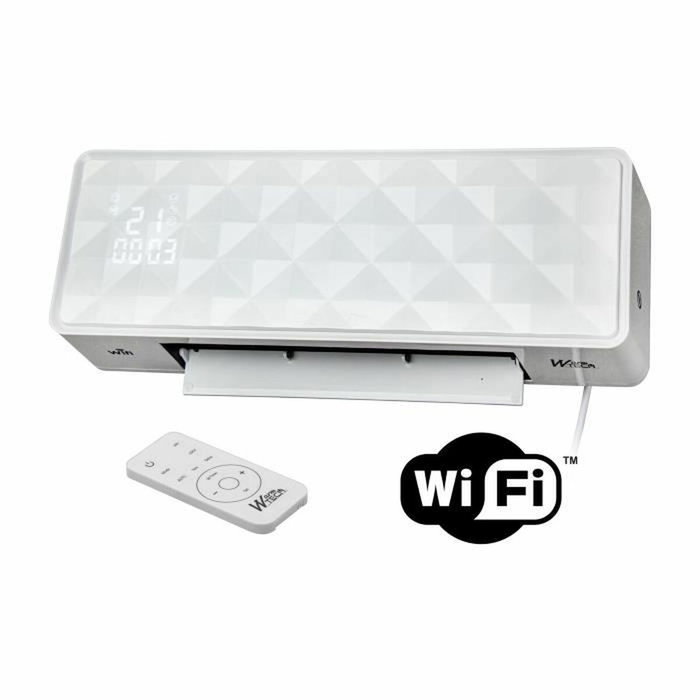 Warm Tech Chauffage électrique mural Céramique WiFi 2000W Blanc