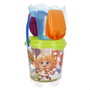 Color Baby - Seau de plage château de dragons, diamètre 18 cm avec pelle, râteau et arrosoir