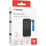 Verbatim SSD Externe Pocket 2 To - Stockage Flash, Portable, Noir/Bleu, USB-C, Haute Performance