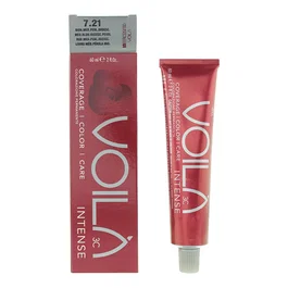 Intercosmo Voila 3C Intense Teinture permanente 7.21 Medium Blonde Iridescent Pearl