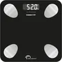 Little Balance 8685 - Kit Duo Pèse-Personne Impédancemètre et Corde à Sauter Connectés, 13 Indicateurs Corporels, 3 Modes, 190 kg / 100 g, Noir