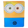 LOUNGEFLY Carnet Cuaderno Despicable Me Bob Minions Gru - 16.25x21.87 cm - Vegan (polyuréthane), appliques, détails iridescents, reliure métal