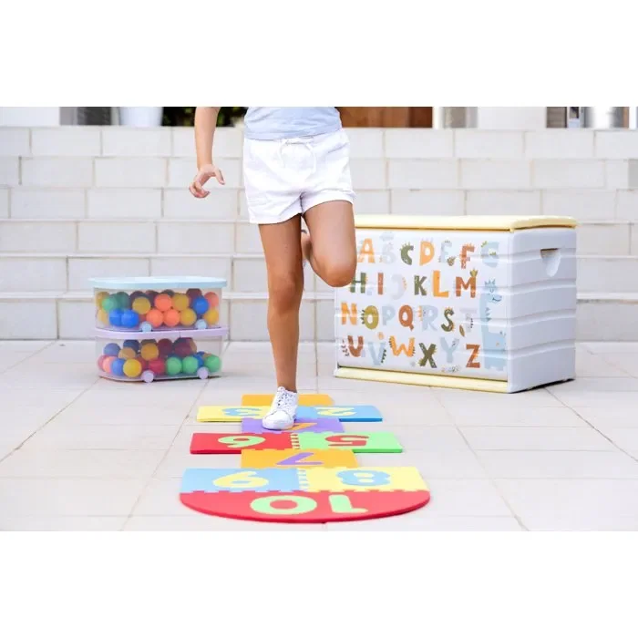 Plastiken Coffre de rangement Lettre 260 L 80 x 61 x 53 cm pour jouets et livres
