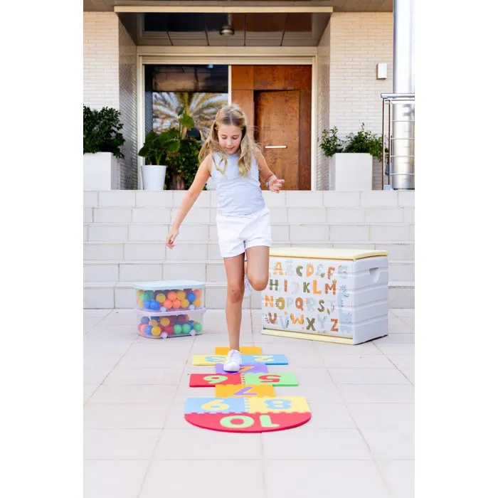 Plastiken Coffre de rangement Lettre 260 L 80 x 61 x 53 cm pour jouets et livres