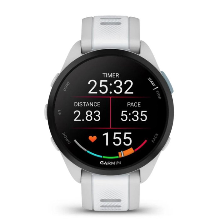 Garmin Forerunner 165 Montre Connectée GPS AMOLED Blanc – Course et Sport Garmin Forerunner 165 Montre Connectée GPS AMOLED Blanc – Course et Sport