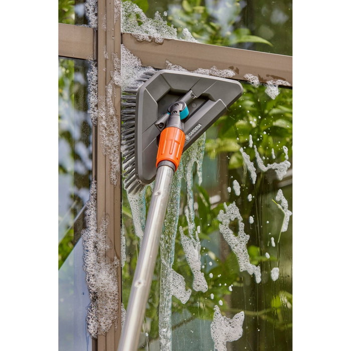 Gardena Brosse de lavage manche flex souple pivotable 360°