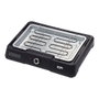 Barbecue électrique Edm noir 2200 W, 40 x 23 cm, thermostat réglable, sécurité