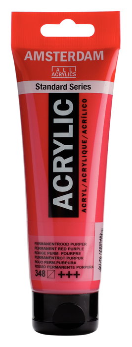 Amsterdam Standard Series Peinture Acrylique Rouge Permanent Pourpre 348 - 120 ml Amsterdam Standard Series Peinture Acrylique Rouge Permanent Pourpre 348 - 120 ml