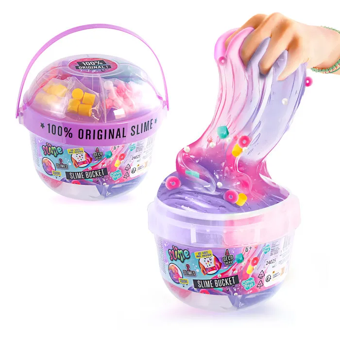 Canal Toys - So Slime - Slime Bucket SSC 393 - Coffret de 2 Slimes Géantes avec Décorations - Jeu Créatif à Collectionner - Dès 6 ans Canal Toys - So Slime - Slime Bucket SSC 393 - Coffret de 2 Slimes Géantes avec Décorations - Jeu Créatif à Collectionner - Dès 6 ans