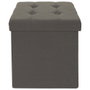 Home Deco Factory Caisse de rangement pliable Eleonor Gris