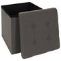 Home Deco Factory Caisse de rangement pliable Eleonor Gris