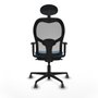 Piqueras y Crespo Chaise de Bureau Jorquera 1D036G1 Bleu clair
