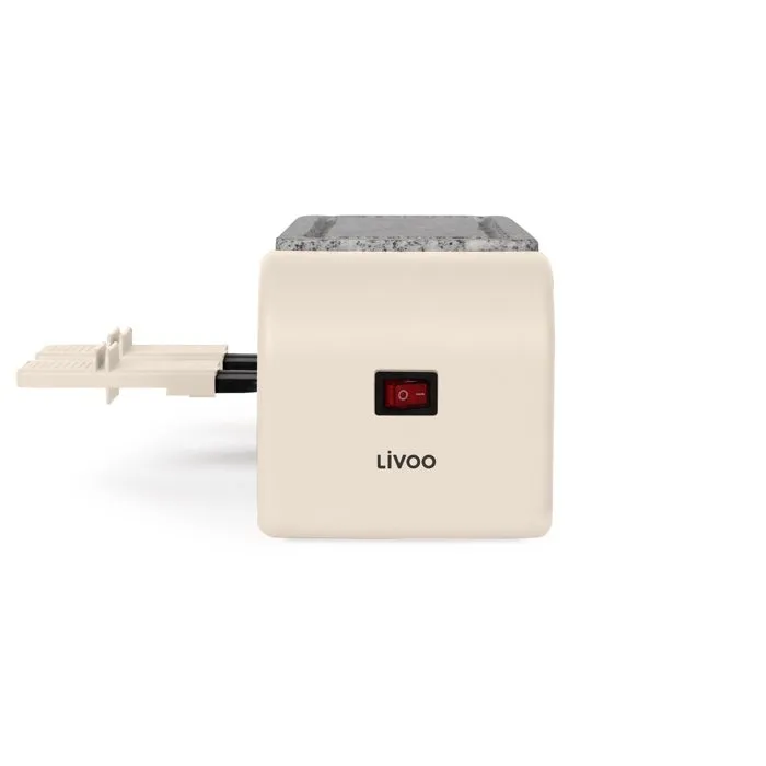 Livoo DOC310C - Appareil à raclette 450 W pour 2 personnes, thermostat automatique et modulable jusqu'à 8 convives, éléments amovibles
