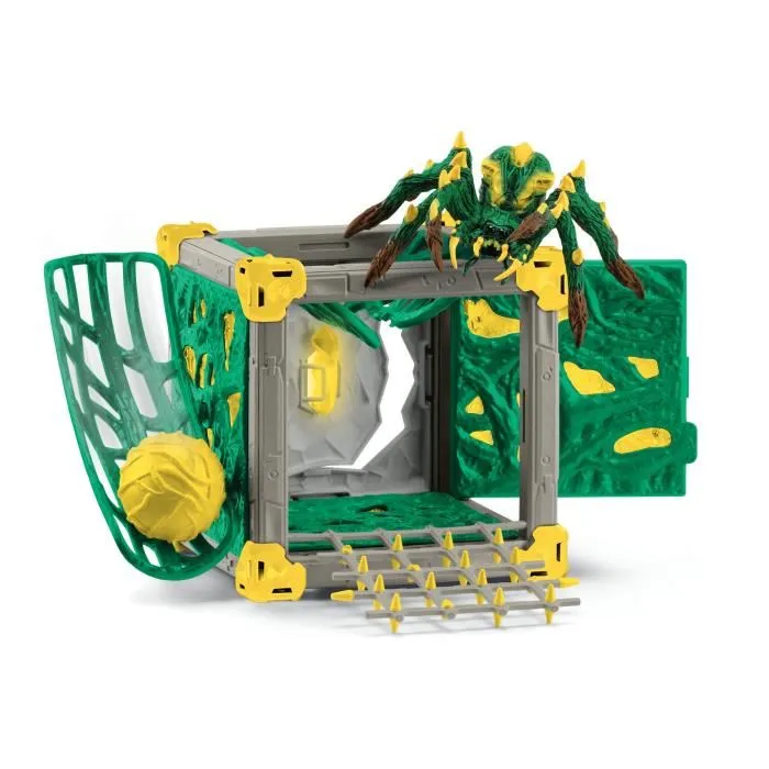 Schleich 42678 Eldrador Creatures - Figurine BattleCave Tarentule de la Jungle pour l'extension d'arène, jeu de construction avec piège, jouet pour enfants dès 7 ans