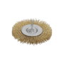 WOLFPACK LINEA PROFESIONAL Disque brosse en acier laitonné Ø 75 mm, tige 1/4 pol.