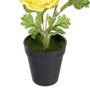 BigBuy Home Plante décorative Fleur Noir, Vert, Orange
