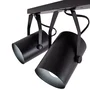 HO Plafonnier "Gianna" 3xE27 Orientable Noir Aluminium IP25 320mm [HO-3XE27WALLLIGHT_B]
