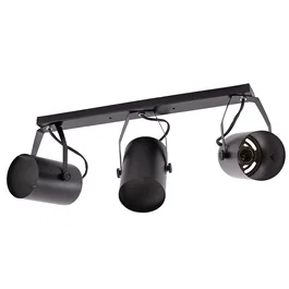 HO Plafonnier "Gianna" 3xE27 Orientable Noir Aluminium IP25 320mm [HO-3XE27WALLLIGHT_B]