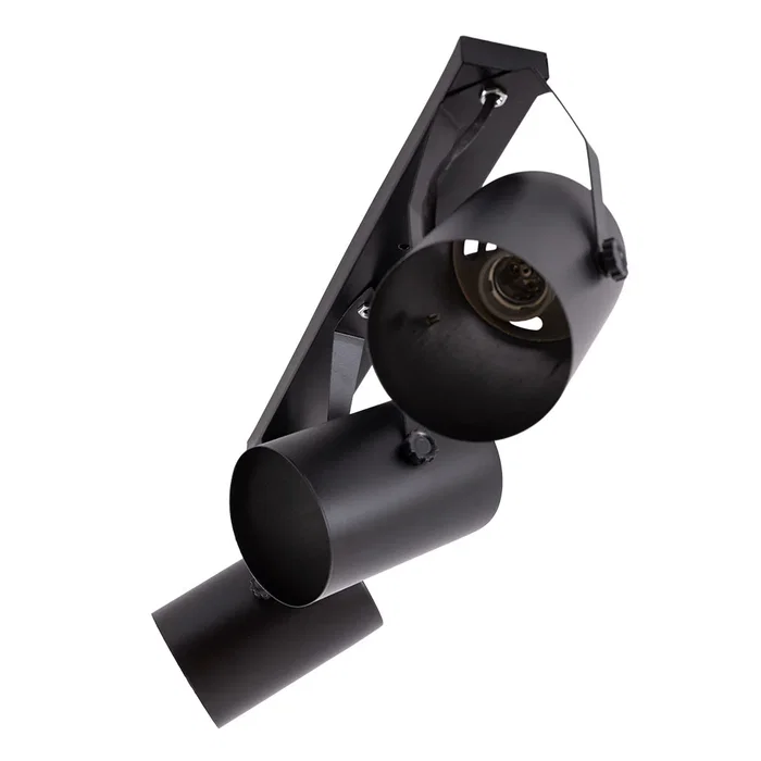 HO Plafonnier "Gianna" 3xE27 Orientable Noir Aluminium IP25 320mm [HO-3XE27WALLLIGHT_B]