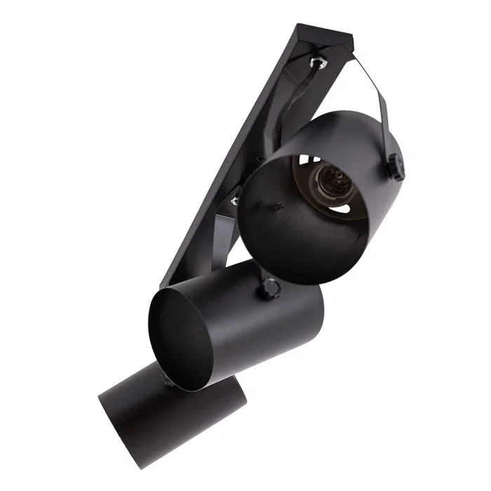 HO Plafonnier "Gianna" 3xE27 Orientable Noir Aluminium IP25 320mm [HO-3XE27WALLLIGHT_B]