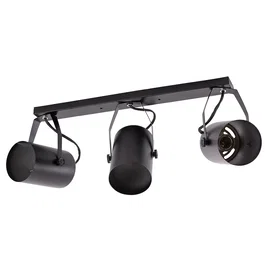 Gianna HO-3XE27WALLLIGHT_B Plafonnier 3 spots orientables E27 - Noir