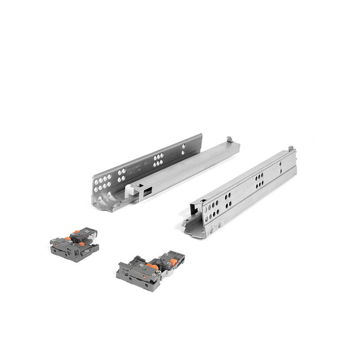 DTC Guide de tiroir caché Tourmuss SP19, extraction totale, fermeture amortie, 3R, 300mm DTC Guide de tiroir caché Tourmuss SP19, extraction totale, fermeture amortie, 3R, 300mm
