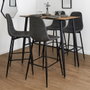 Home Deco Factory Tabouret de Bar Gris Amber
