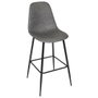 Home Deco Factory Tabouret de Bar Gris Amber