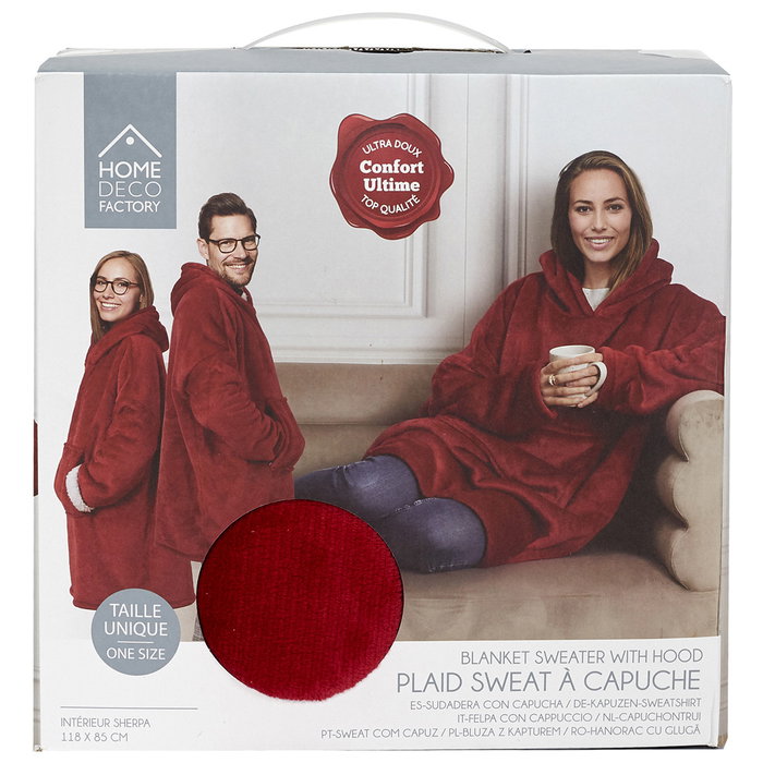 Home Deco Factory Sudadera avec poche et capuche Home Deco Factory Sudadera avec poche et capuche