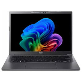 Acer A14-52M-75M1 avec écran OLED 14 pouces, Intel Core Ultra 7, 16 Go RAM, 1 To SSD, Couleur Fer
