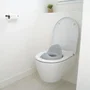 Thermobaby Réducteur de WC LUXE Gris Charme - Apprentissage de la propreté, antidérapant, haut dossier, stable, sans BPA, fabriqué en France